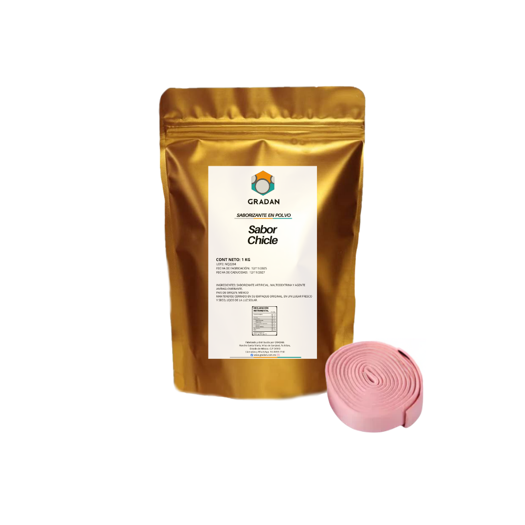 Sabor Chicle En Polvo 1 Kg