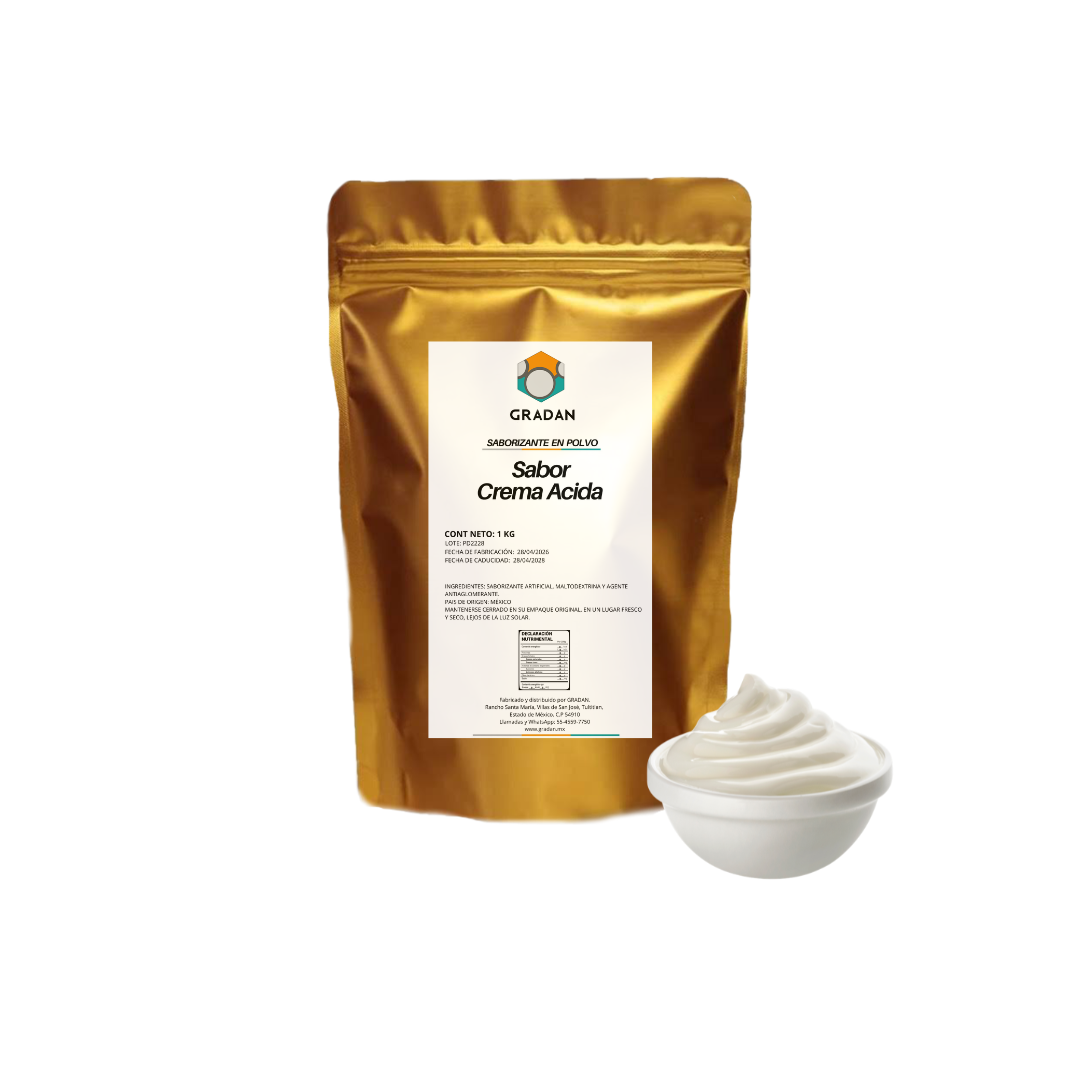 Sabor Crema Acida En Polvo 1 Kg